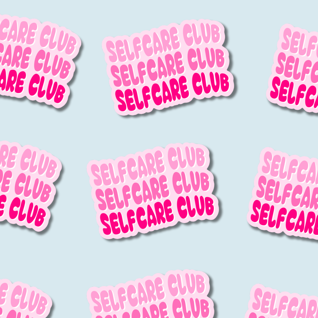 Selfcare Club waterproof vinyl sticker