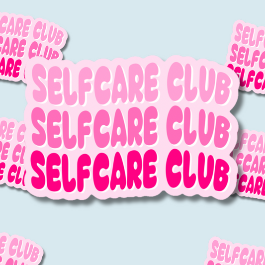Selfcare Club waterproof vinyl sticker