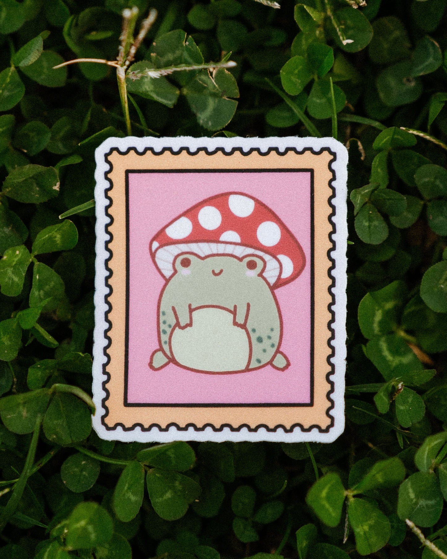 Froggie Stamp Sticker